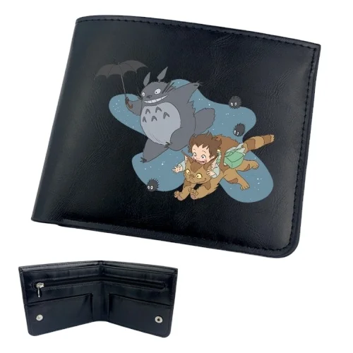 11 Styles My Neighbor Totoro Japanese Cartoon Printing Cosplay Cartoon PU Purse Anime Wallet Short Folding Anime PU Purse