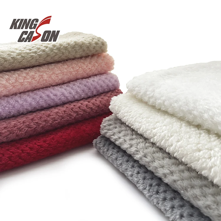 KINGCASON оптовая продажа 100% полиэстер приятная на ощупь Двусторонняя ананасовая сетка фланелевая флисовая ткань для электрического одеяла