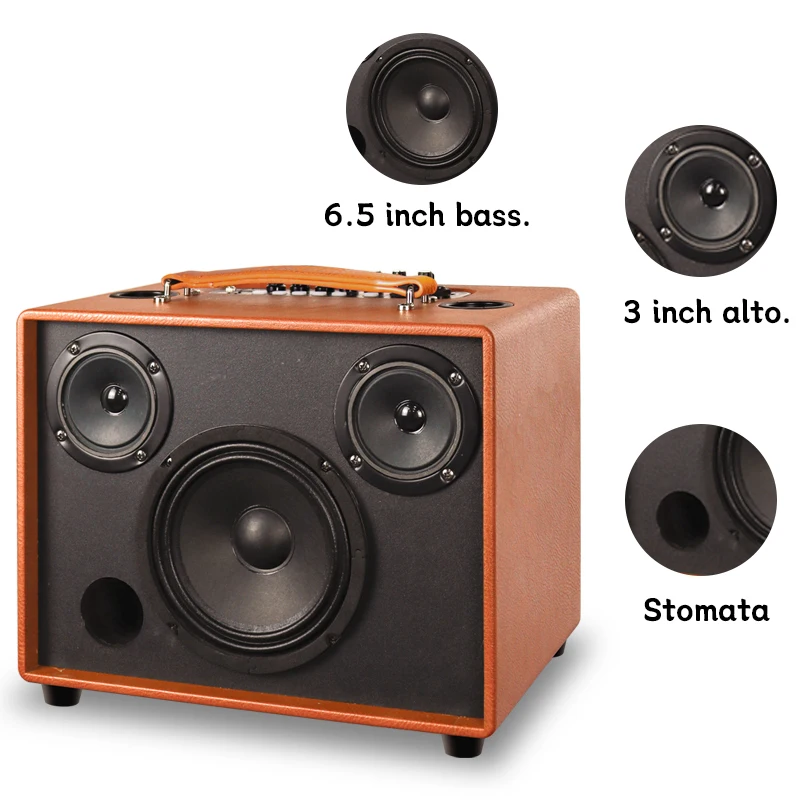 The New Listing Multifunction Outdoor Speaker Good Quality Leather Bluetooth Speaker With 2 Mic