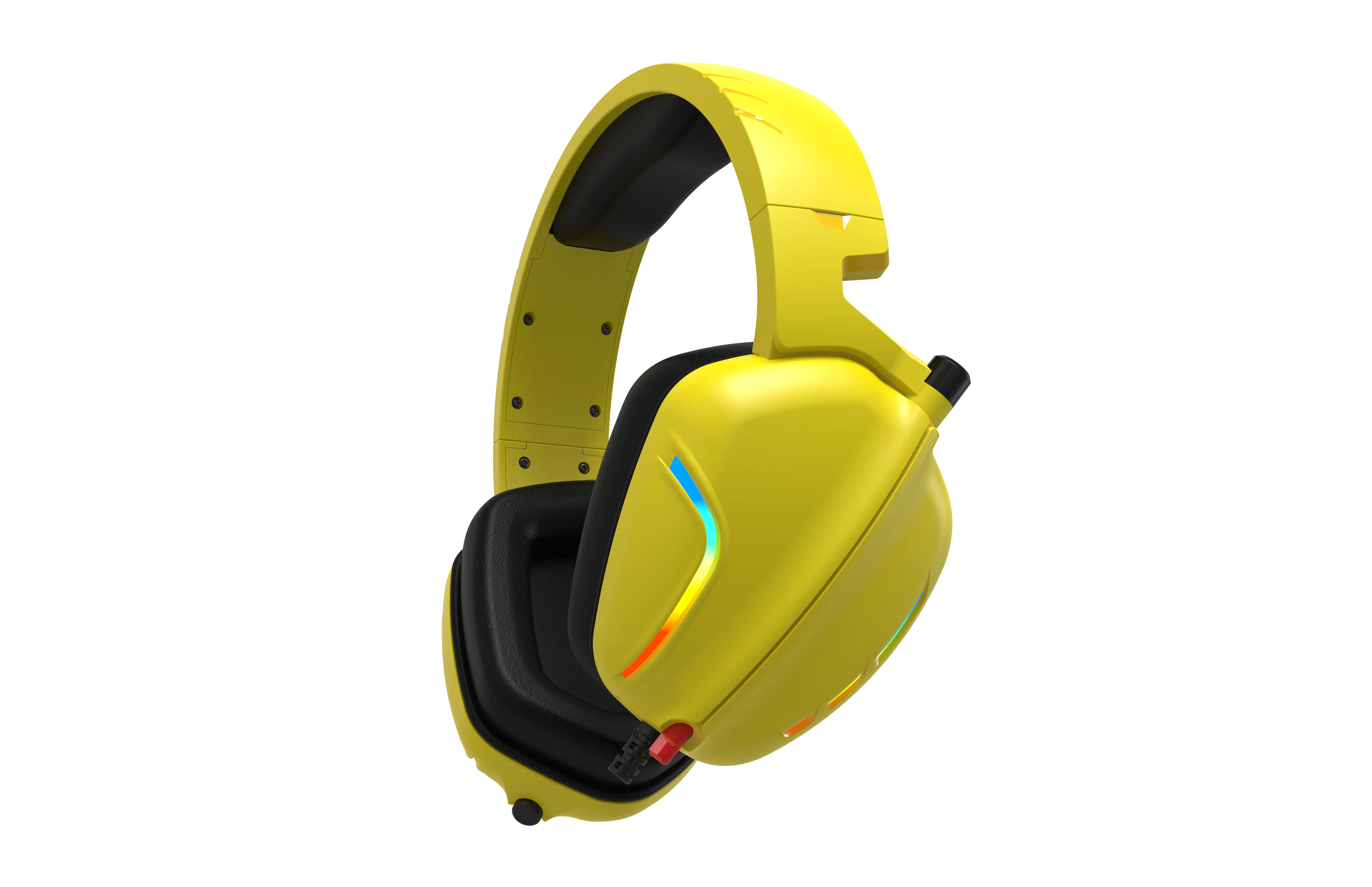 Customized 3.5 Standard Version Wired BT Luminous Vibration USB Colorful Breathing Light Earphones Headphones Headsets