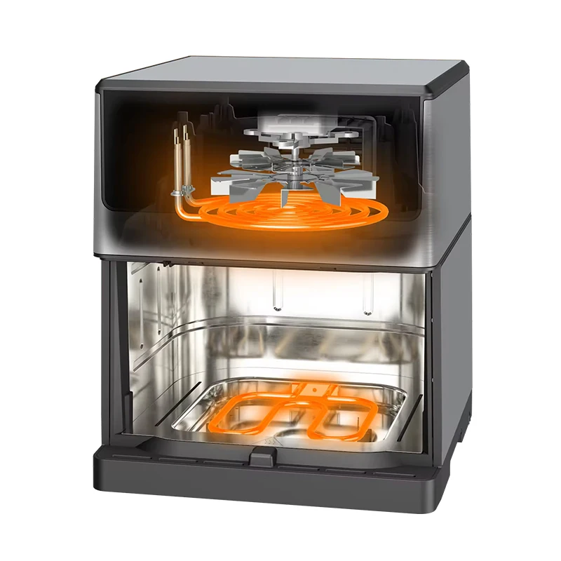 Home Electric Appliances Double Heaters Air Fryer With Full Stainless Steel Housing Powerful Multifunctional Air Fryers