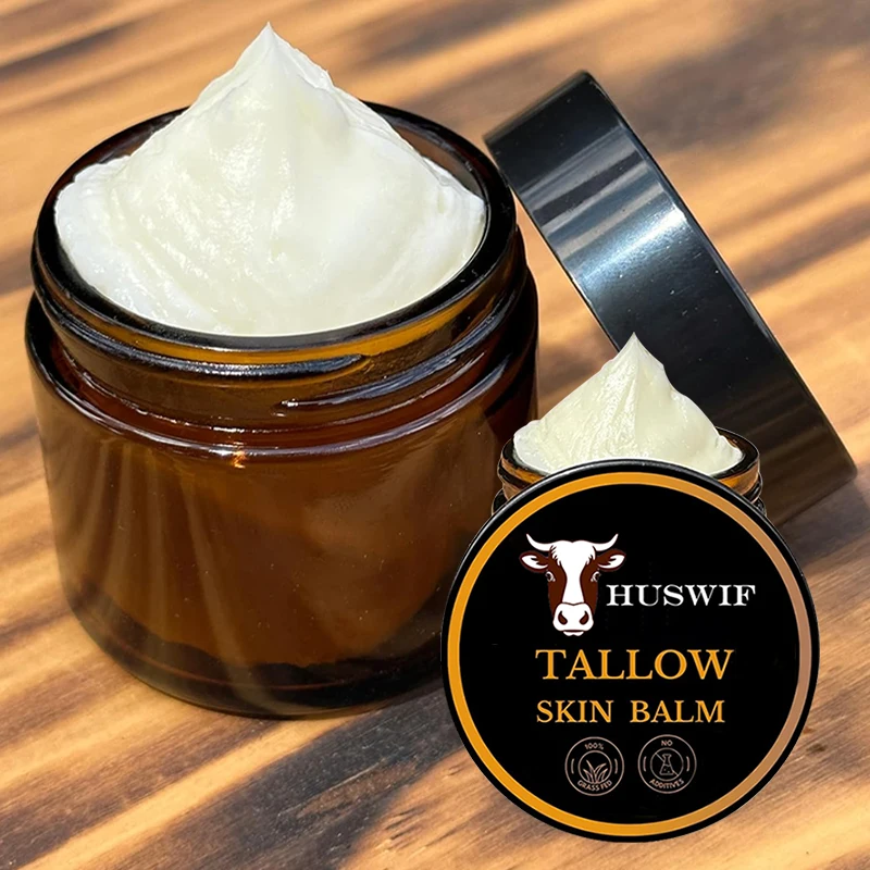 Custom Logo Beef Tallow Balm Skincare Balm Grass Fed Beef Tallow Body Face Moisturizer Whipped Tallow Balm For Face