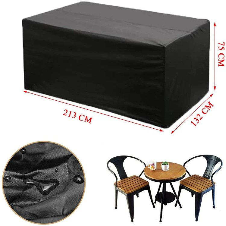 GUTSBOX 2021 New 210D Inner Layer Silver Outdoor Furniture Cover Furniture Cover For garden tables