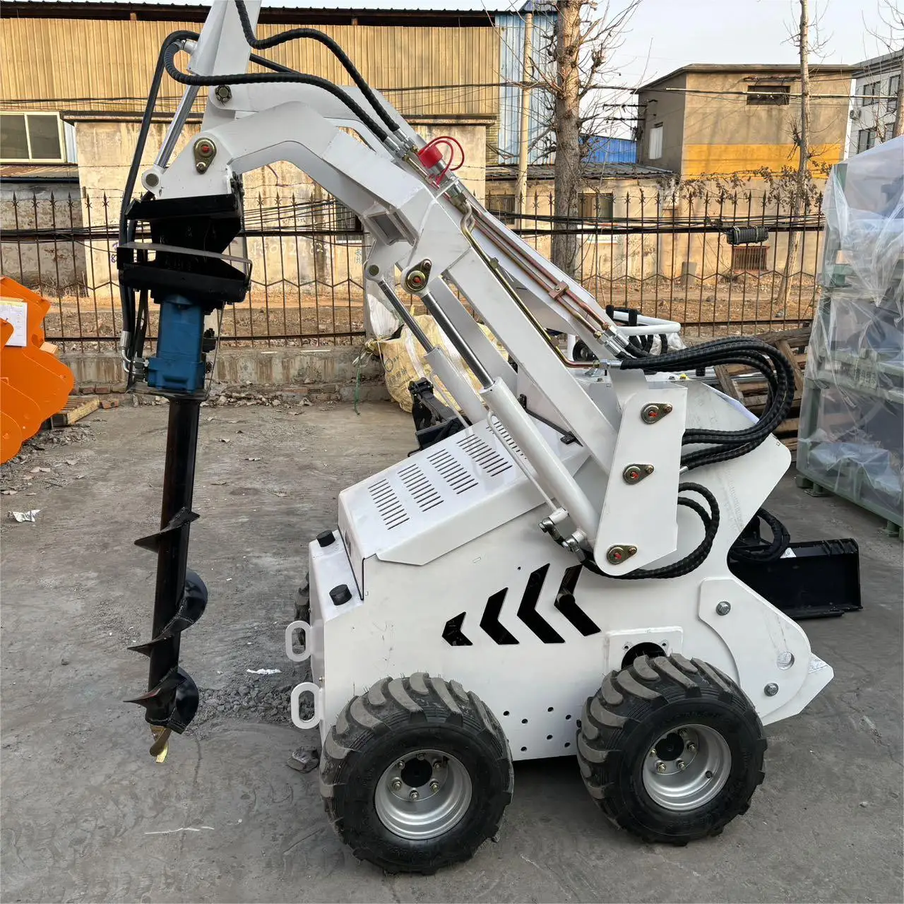 Cheap Diesel 350KG 450KG Earth-moving Handling Mini Skid Steer Loader snow cleaning Skid Steer Loader For Sales