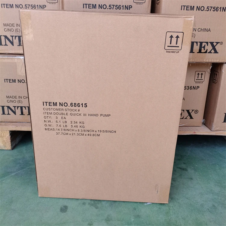 Small Inflator Intex Double Quick Hand Air Tube Pump for Swimming Pool Use Efficient and Convenient Handheld Inflatable Pump