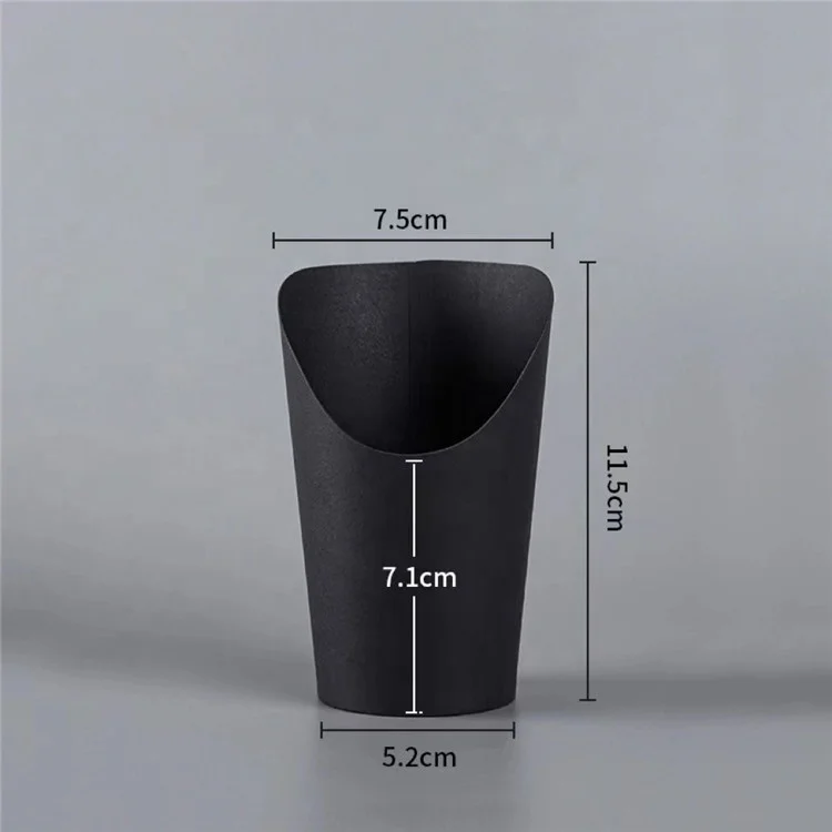 Biodegradable 12oz 16oz 32oz Eco-Friendly French Fries Paper Cup Fast Food Restaurant Chip Scoop Cup