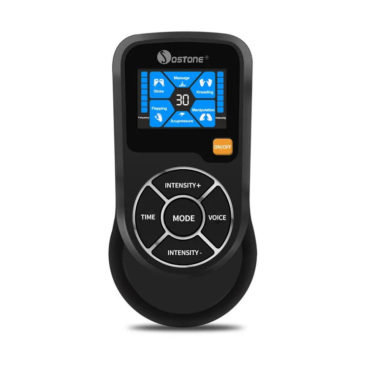 Rechargeable TENS Unit 6 Modes with 4Pads Portable Electronic Pulse Massager for Pain Relief