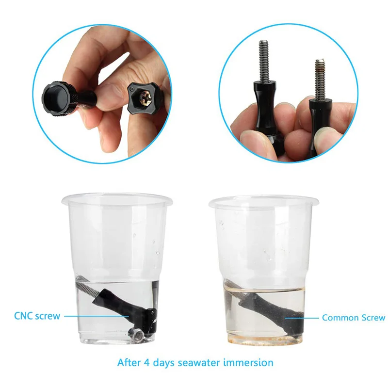 Customize Metal Thumb Knob Bolt Nut Screw Mount ForXiaoyi/Gopro Heros 6/5/4session