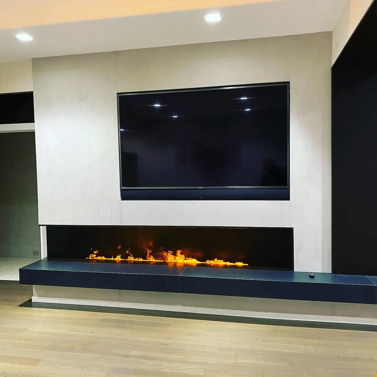 Water Steam Fireplace 3D Water Burning Vapor Double Line Led Fireplace