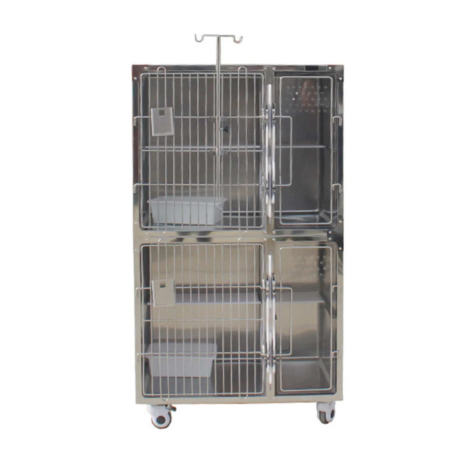 Veterinary oxygen cage medical cage animals stainless steel dog cage For Sale
