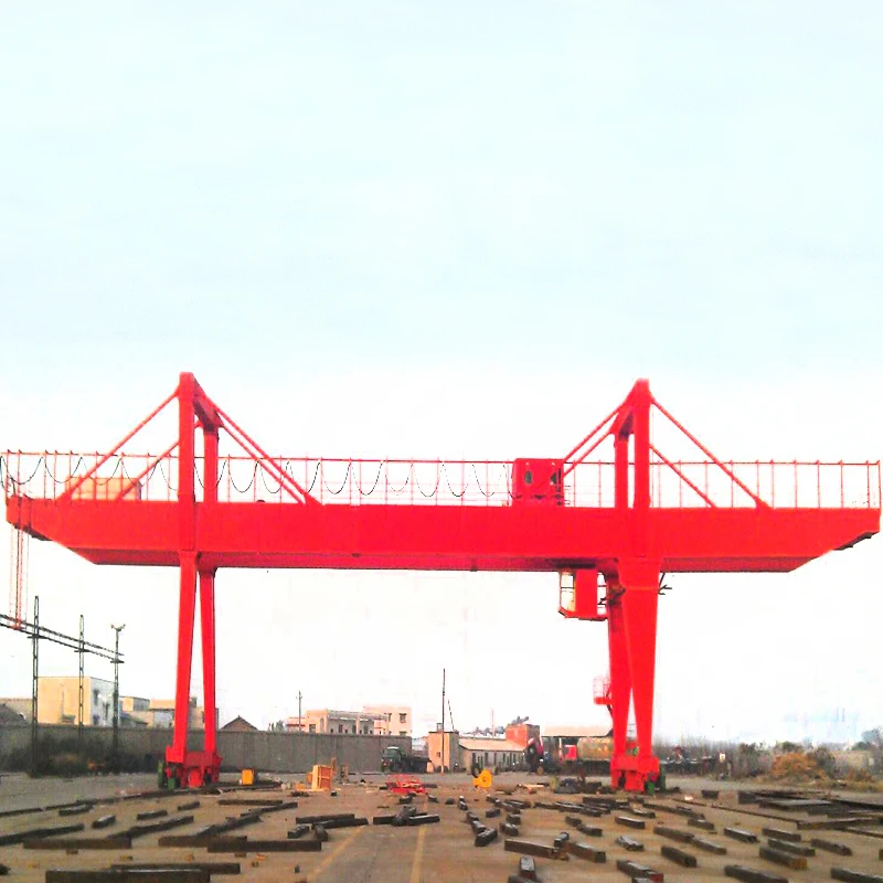 Heavy capacity 50 ton  industrial double girder gantry port crane