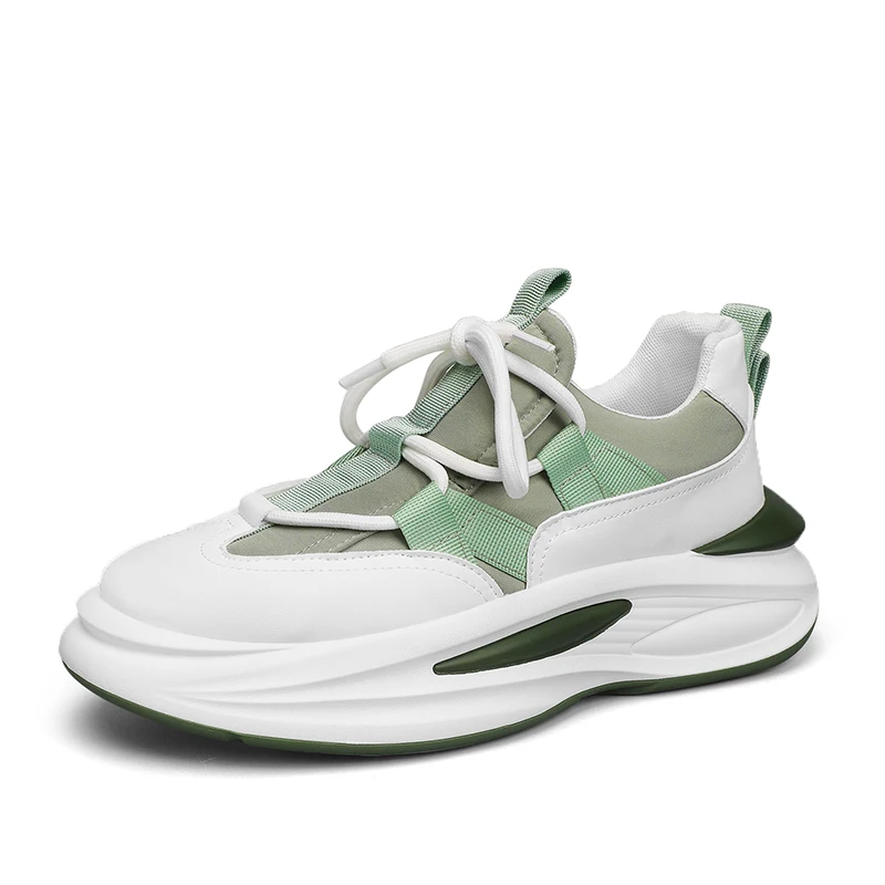 2023 New Dropshipping Brand Logo Custom Designer Man Fashion Sports Sneakers Blank Leather Thick Sole Casual Shoes for Men