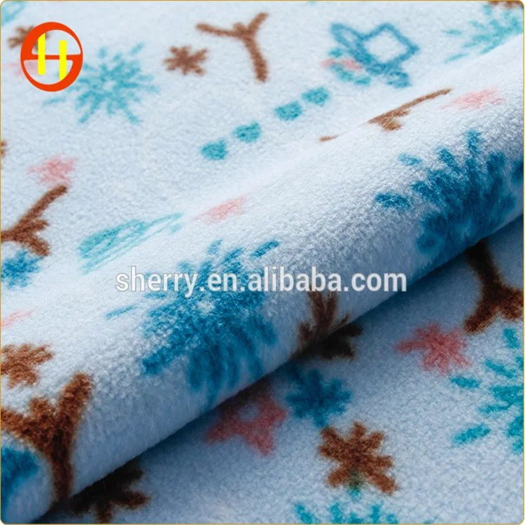 factory direct price cloth print design 100 polyester mirco polar fleece fabric for dress