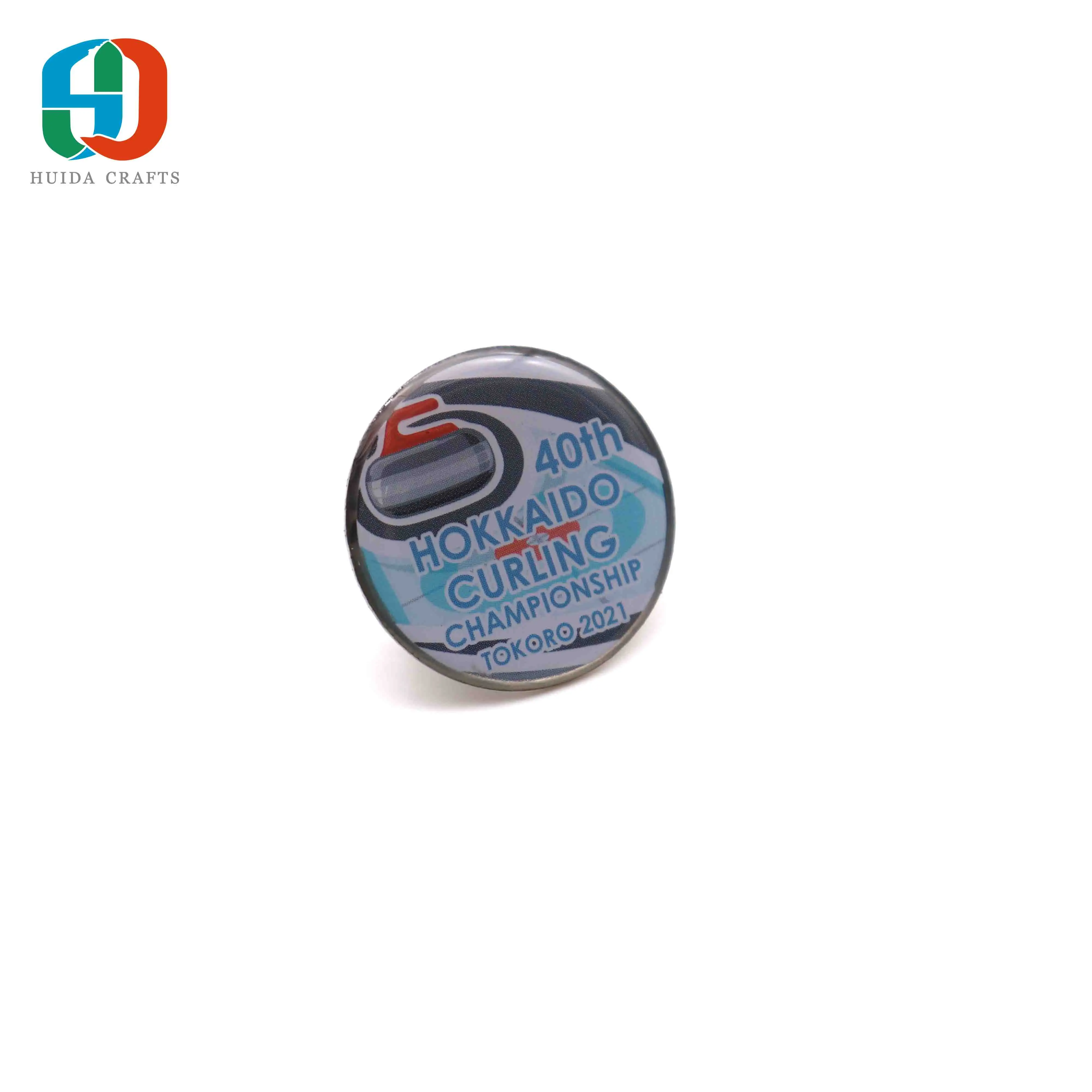 
Lapel Badges Labels Wholesale Free Sample Design Custom Logo Metal Hard Enamel Pins for Souvenir 