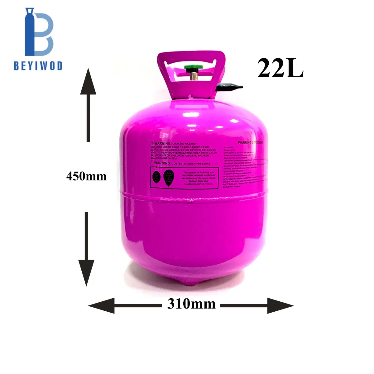 50lb 30lbTank balloons Wholesale Helium Pure Helium Balloons Cylinder 13.4l 22.4l