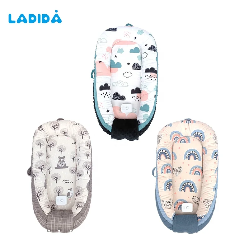 Wholesale 3 In 1 Newborn Sleeper Bedding Cribs Lounger Play Luxury Newborn Sleeper Organic Cotton Baby Nest Bed Crib