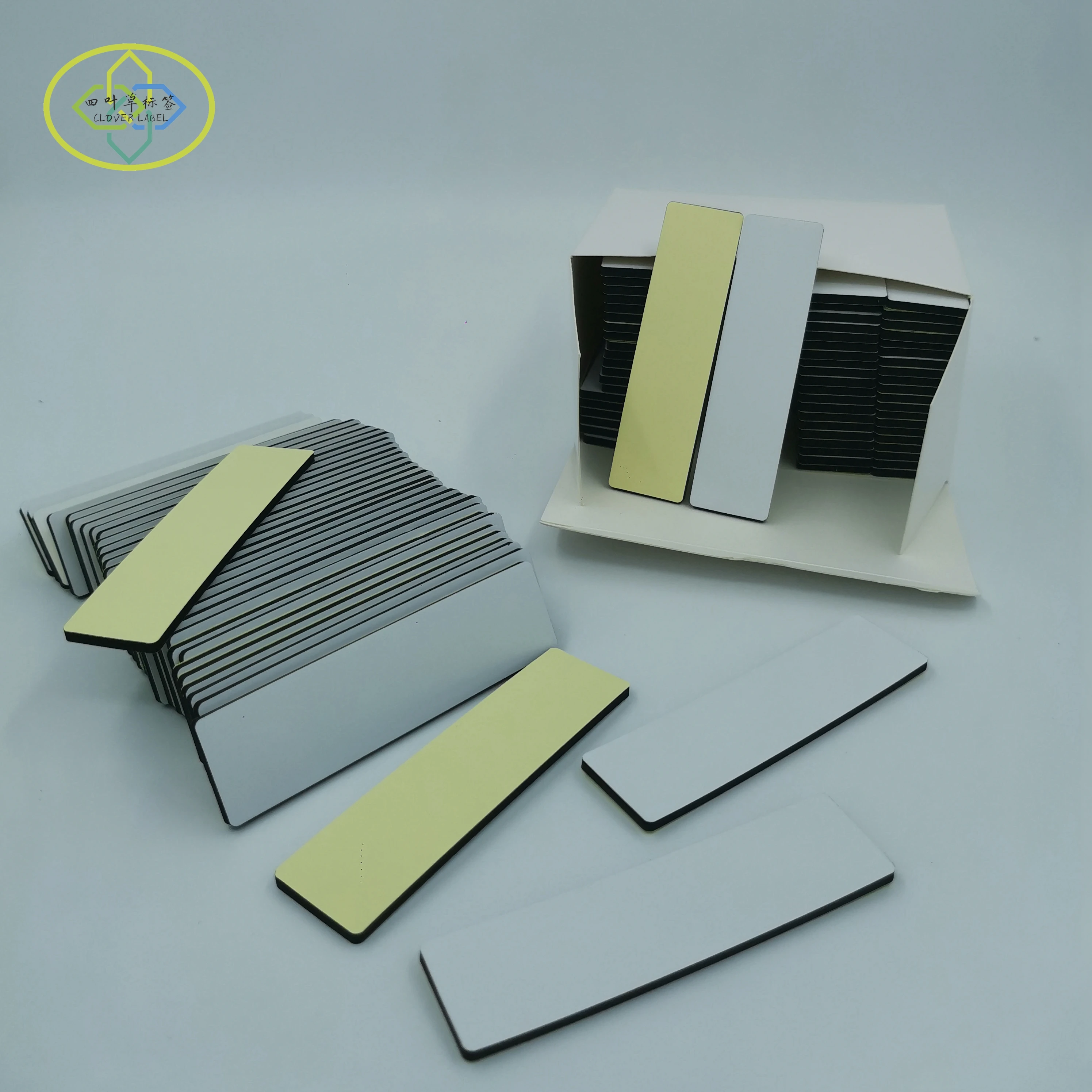Custom die cut blank chip-free UHF RFID label tag with 3mm thickness of strongly sticky EVA foam stickers