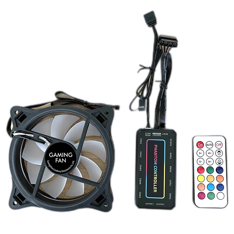 RGB Fan Factory OEM 120mm Pc Case ATX Fans & cooling Colorful Computer 12V Gaming Air ARGB Fan CPU Cooler Quiet multi-mode