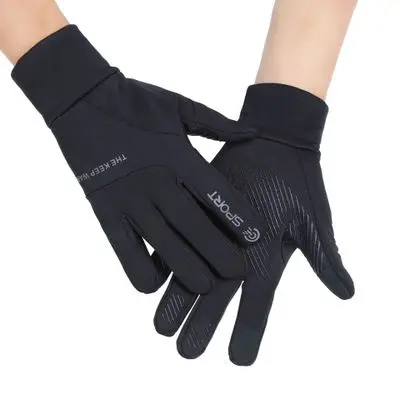 
Sport Full Finger Gloves Waterproof Outdoor Weight Lifting Climbing Gloves Touch Screen Fleece-lined 