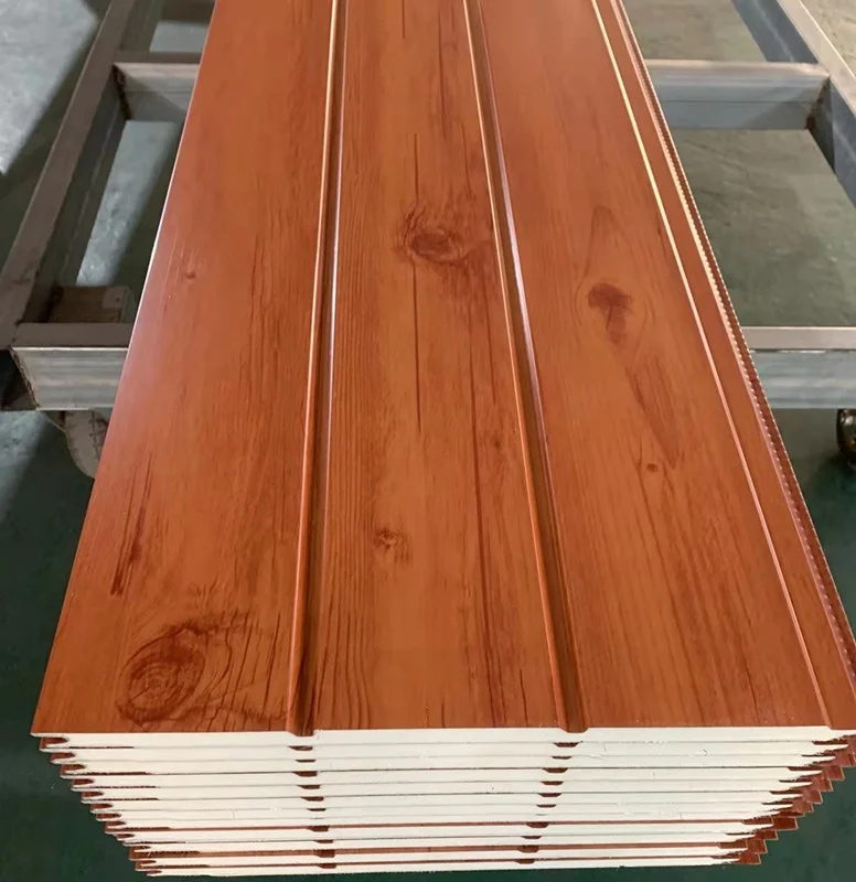 50mm Decorative wood   Exterior  Wall Board EPS Foam Brick Sandwich Panel for Prefarb House