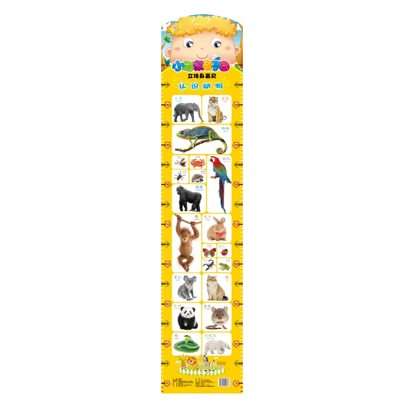 Amazon Hot Sale Hanging Measuring Rulers Height Growth Chart For Kids
