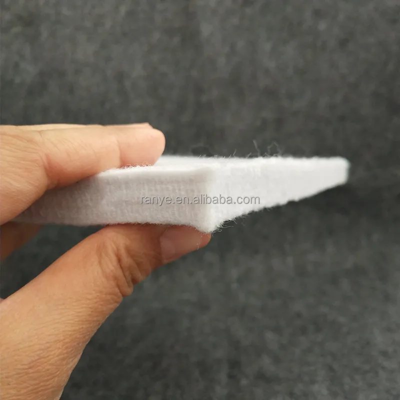 10-20mm thick white hard c needle punch felt strips for steel slitting machine