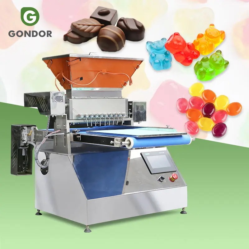 Desk Table Top Gummy Bear Chocolate Depositor Desktop Semi Automatic Small Mini Jelly Candy Make Machine