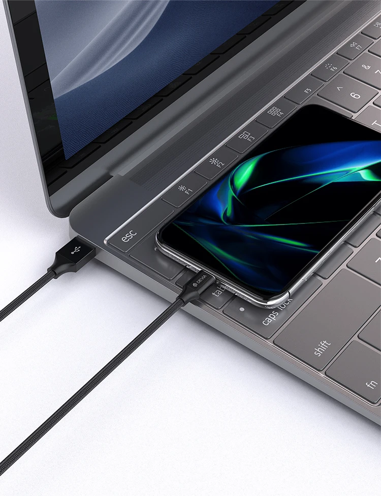 Devia трендовые продукты новейший мобильный телефон usb micro c гибкий кабель для передачи данных