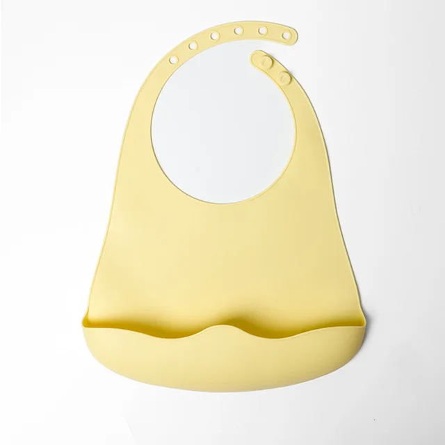 ES-Pro New Design 100% Food-Grade Platinum Custom Silicone Baby Bibs Waterproof Eco-Friendly Light Style Training Bib Printed