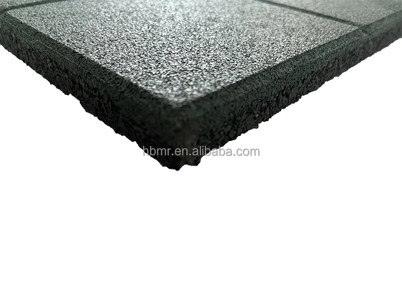 Elastic Weight Lifting Gym Rubber Flooring Tiles Gym Rubber Floor Mat With EPDM Granules