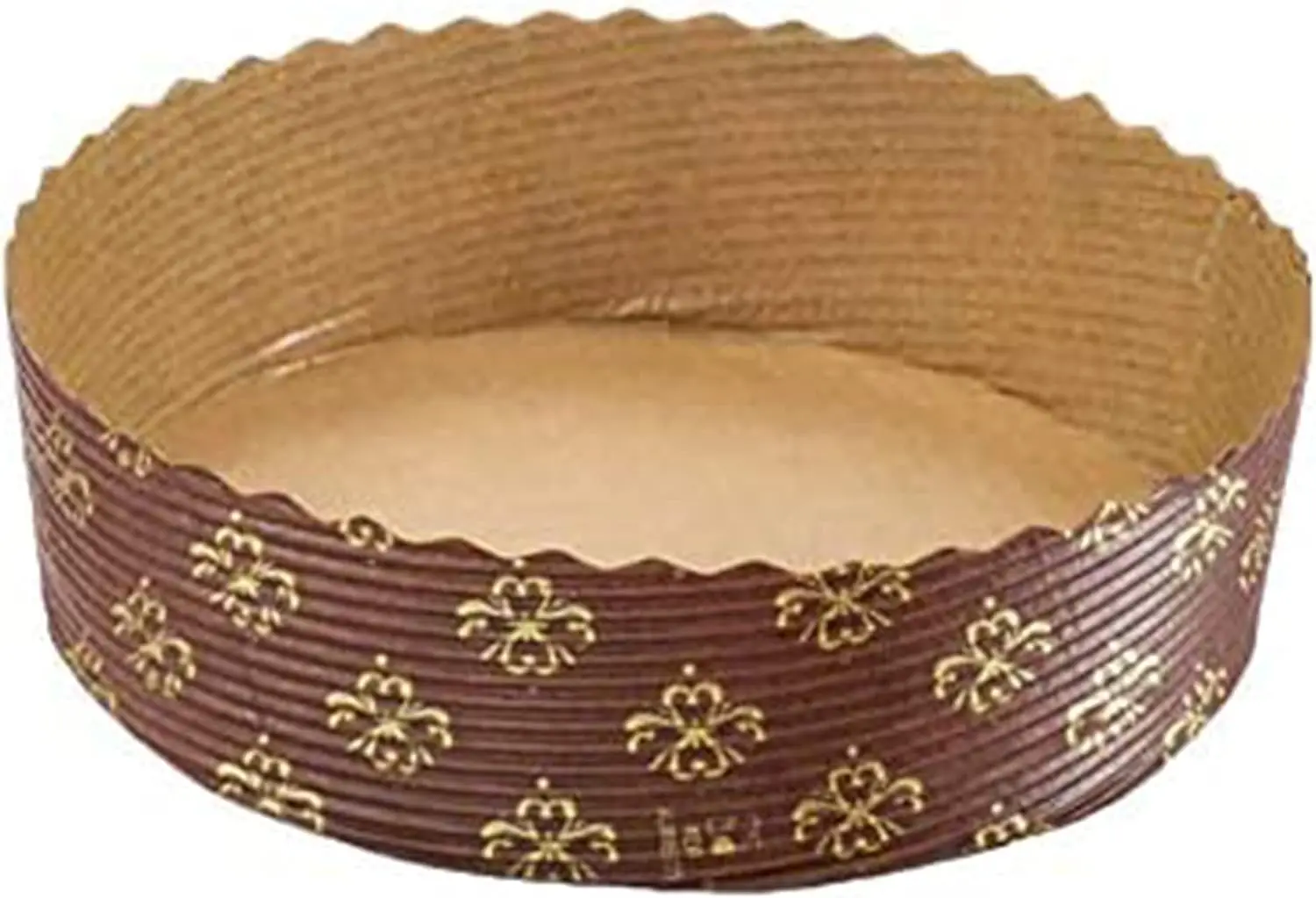 2023 new design round paper baking paper cake pan for baked goods beautiful display