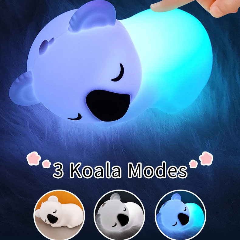 Cute Creative Lying Down LED Night Lights Cute Animal Shape Penguin Bed Lamp for Kids Living room Holiday Gift