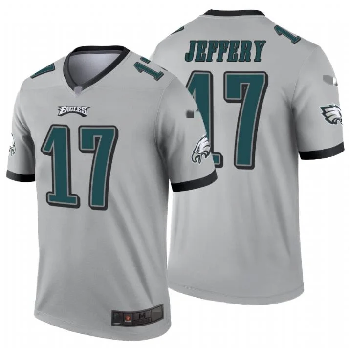Форма команды PHILADELPHIA EAGLES майка для американского футбола с вышитыми логотипами Молодежная Спортивная одежда