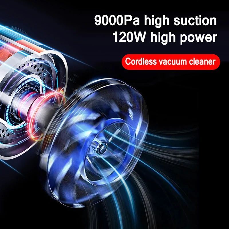 2021 new product car vacuum cleaner wireless high-power mini folding strong suction handheld wireless car vacuum cleaner