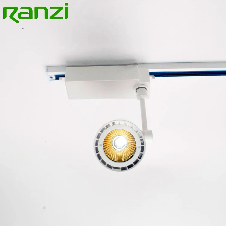 Museum Focus Spot Lighting Fixture 2 3 Wires Flicker Free Dimmable 25W COB LED Track Light