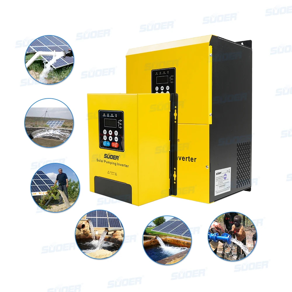 Suoer high quality 220v 2.2kw 3hp solar water pump inverter with load test