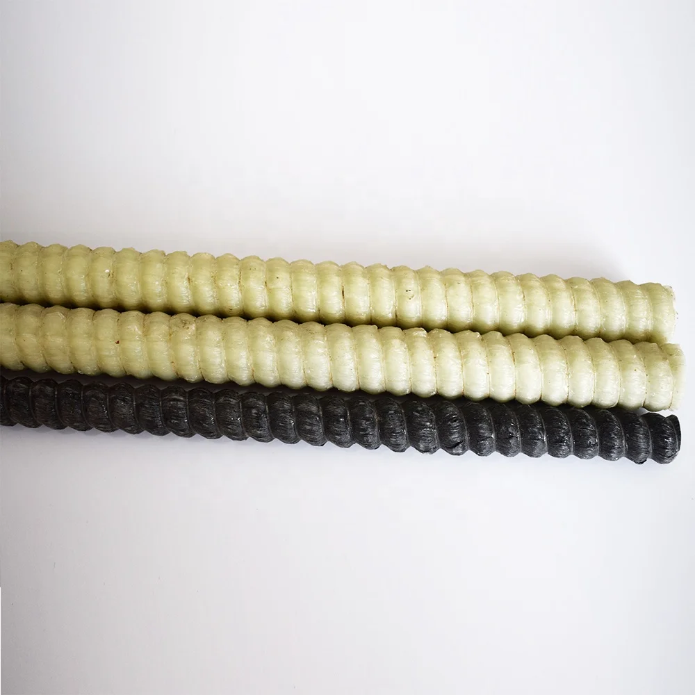 No Rust Fiberglass Reinforced Polymer Bars Solid GFRP Composite Rebars