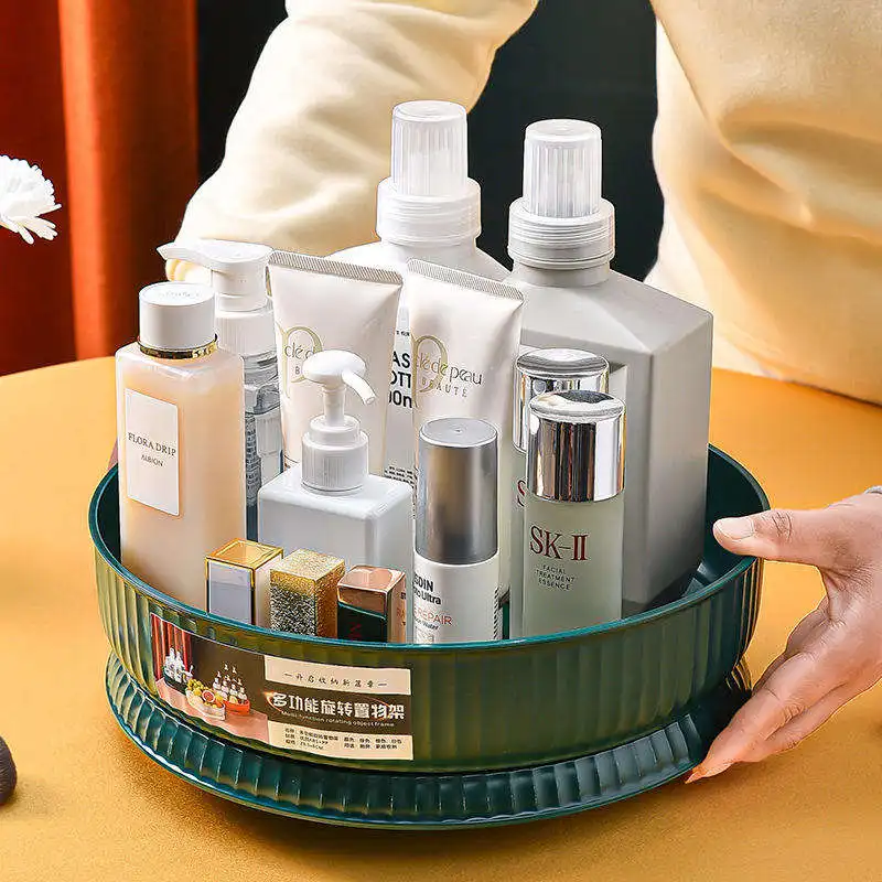 Rak Bumbu Dapur Multi-Fungsi Keukenrek Staand Cabinet Small Kitchen Essentials Bottle Spice Organizer Shelf Storage Rack Round