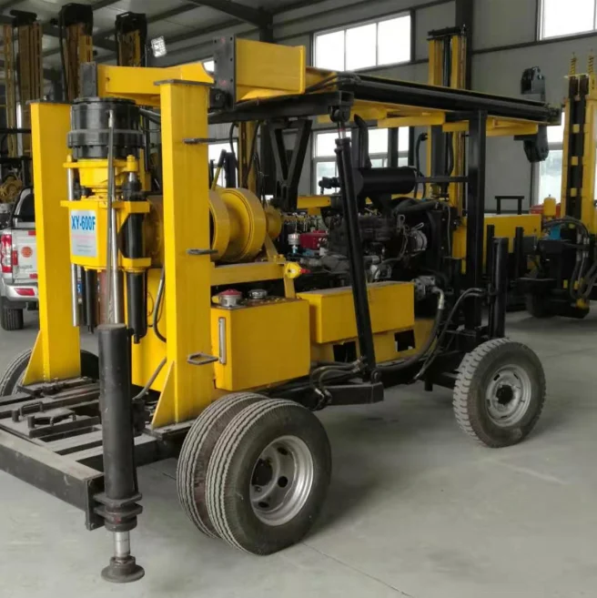 small Rig Four Wheels Mounted Diamond core drilling machine portable