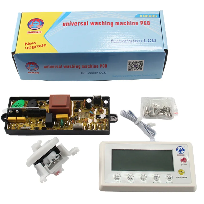 Universal Washing Machine Repair Spare Part PCB Board LCD Control Panel And Water Level Indicator XN-6688