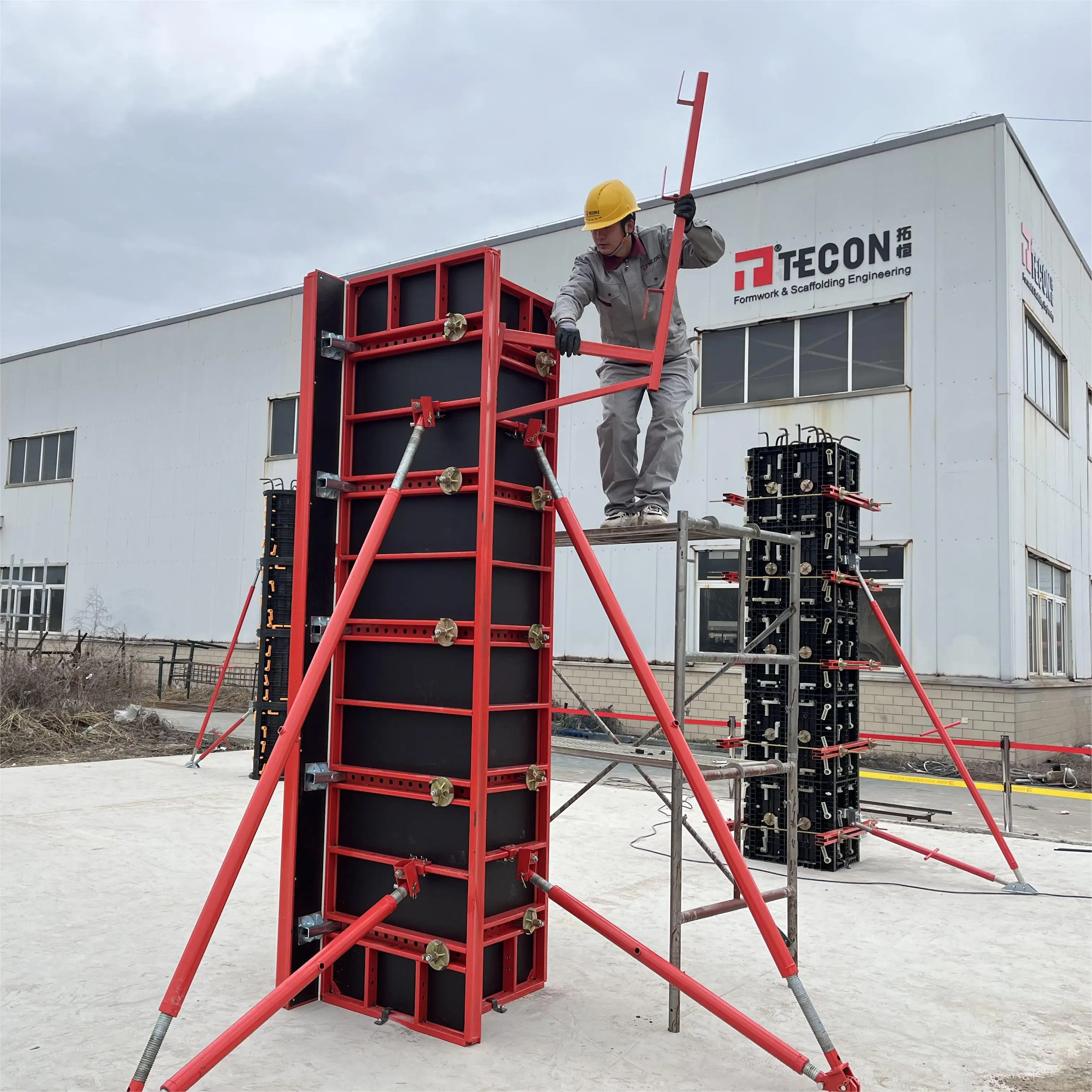 TECON фанерная опалубка для бетонных регулируемых колонн изогнутые панели Q345