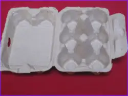 Wholesale eco-friendly egg holder box pulp moulding 4 pack white egg carton