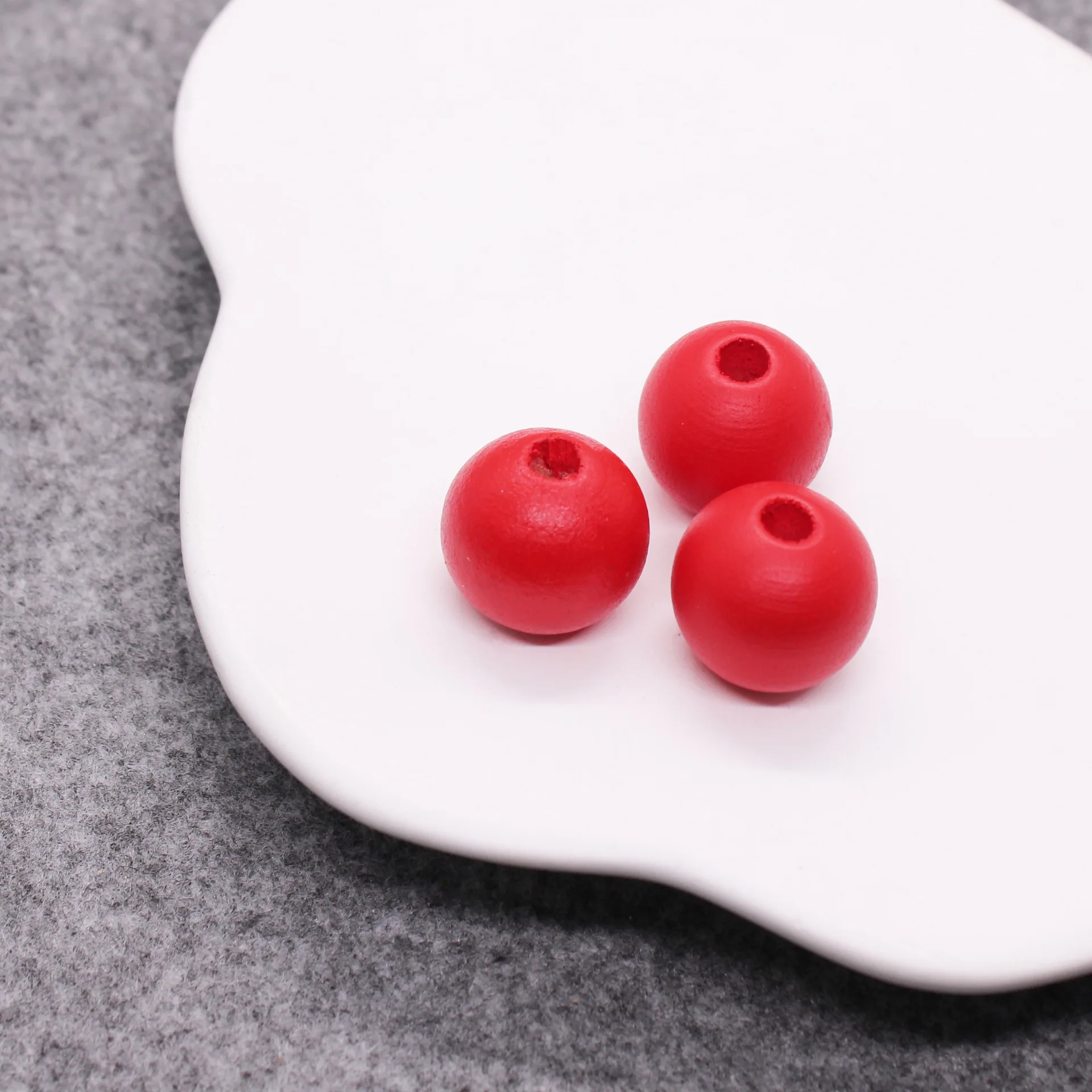 JX Wholesale 16MM Natural Colorful Wood Loose Beads Wooden Beads with Hole for DIY Jewelry Making Pen Bracelets Accessories