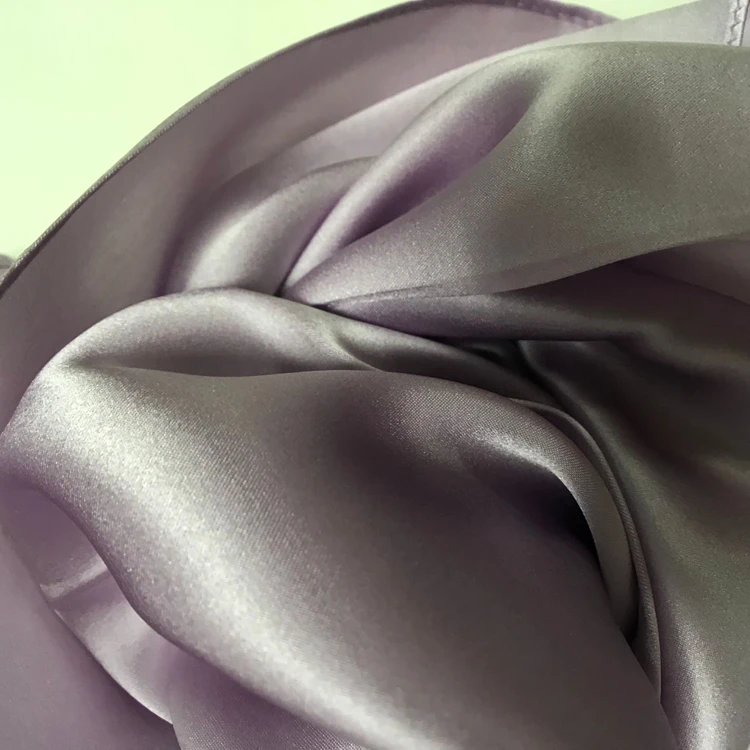 Однотонный Шелковый Атласный головной платок с принтом логотипа