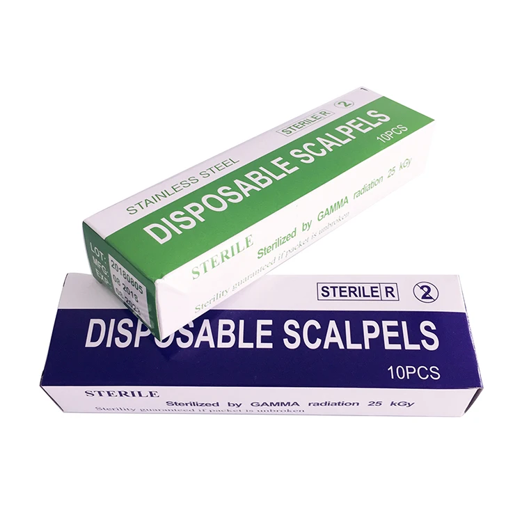 2021 China Medical Disposable Safety Surgical Blade With Plastic Handle Safety Surgical Scalpel