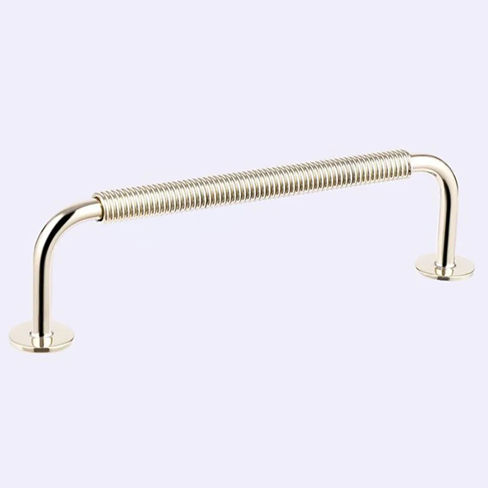Popular Satin Gold Plated Aluminum Alloy Window And Door Handle Bedroom Furniture Kitchen Cabinet Handle