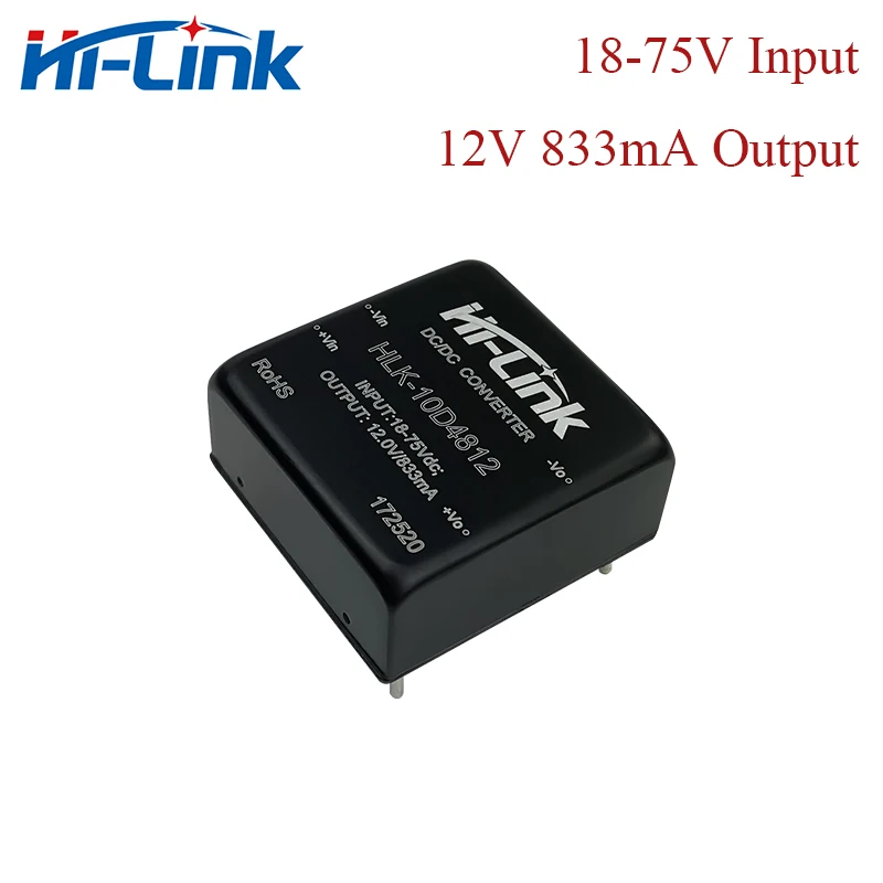 Модуль преобразователя постоянного тока 12 В, мА, вход 18-75 В постоянного тока для изолированной цепи, источник питания Hi Link