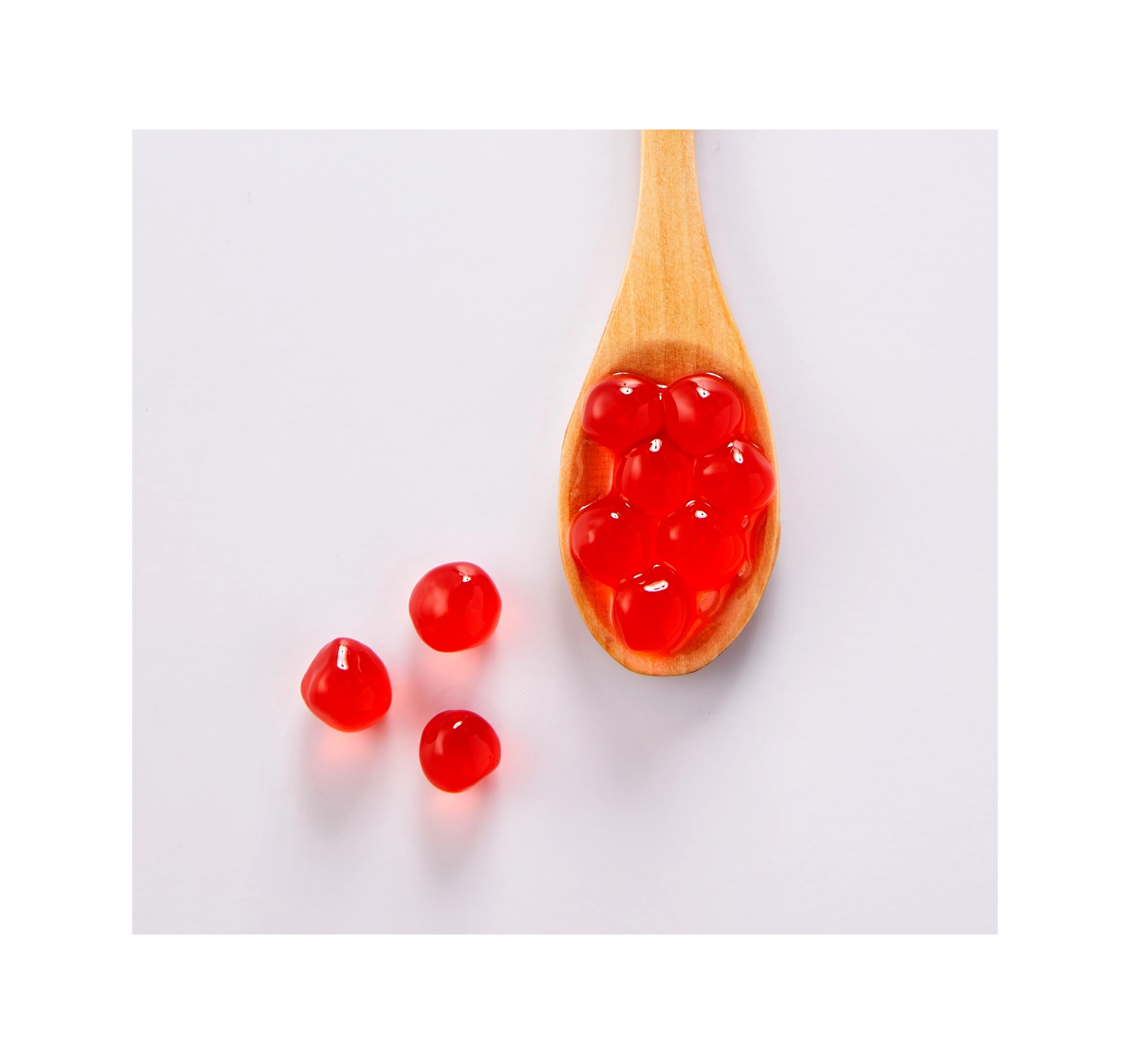 Bubble Tea Pearl Supplier Instant Strawberry Tapioca Boba Pearl Tea Topping 4 Collections For Sale