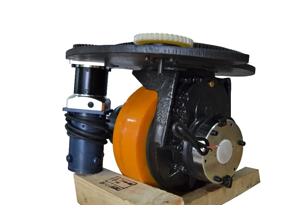 Plutools 1500W 24V/48V Efficient Steering Forklift Accessories Logistics Load AC Motor AGV Driving Wheel Automated