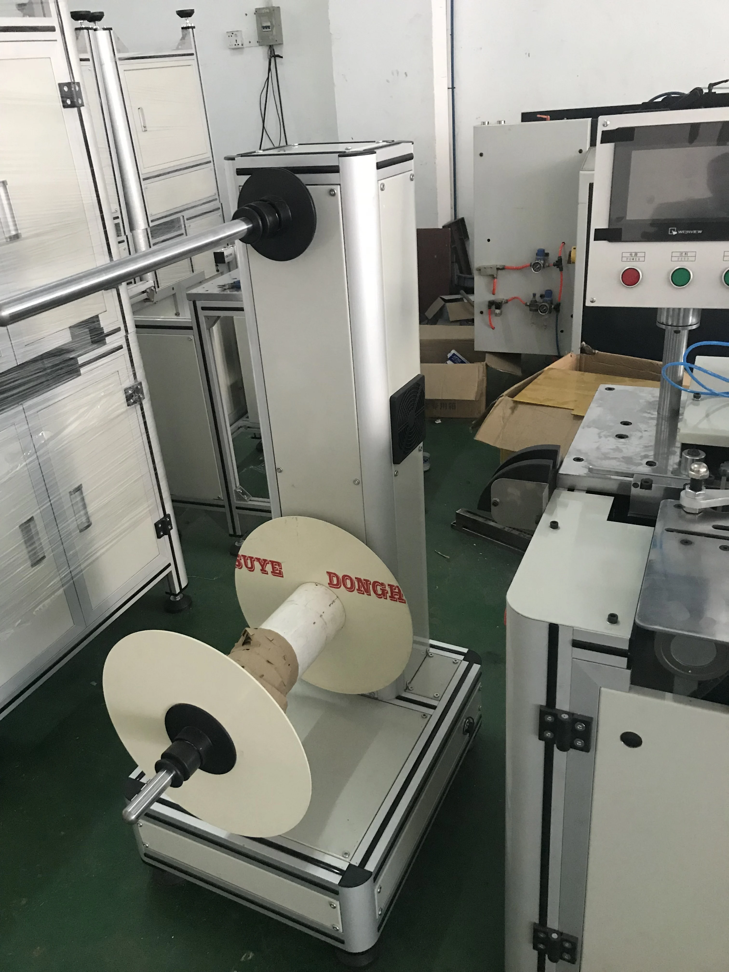 Semi-auto double spiral binding machine/double wire loop binding machine